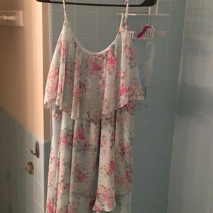 Floral high low dress